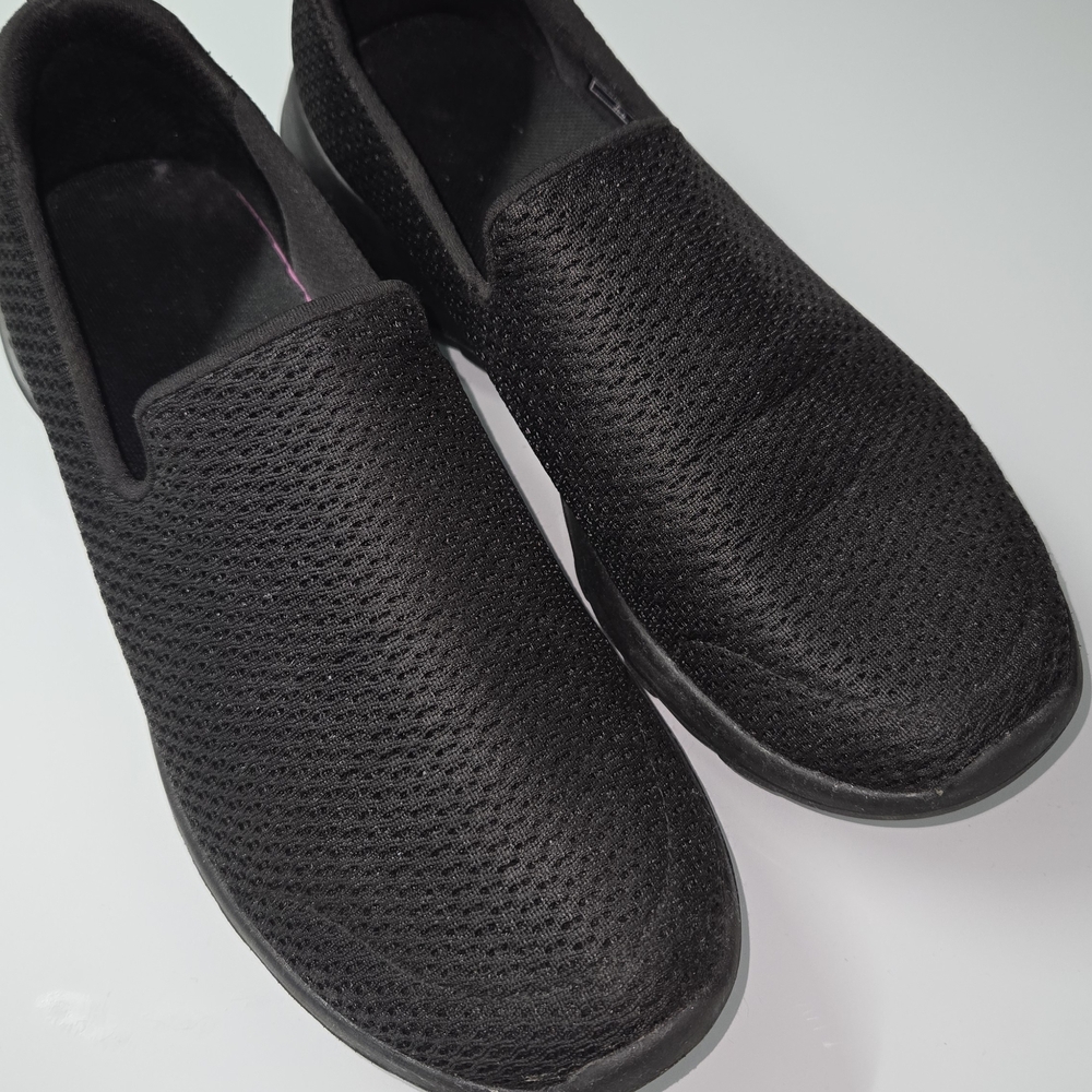 Black Mesh Slip-On Men's Shoes